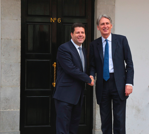 Chief Minister Fabian Picardo with Foreign Secretary Philip Hammond